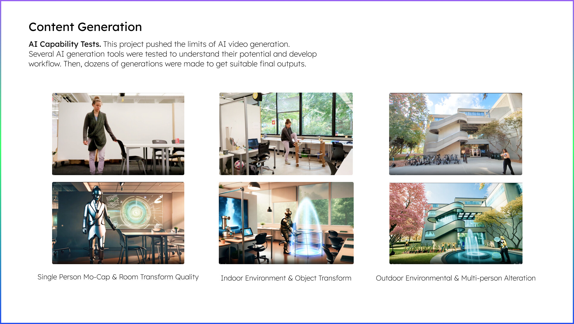 World selection interface